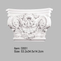 Stór Corinthian PU Pilaster Capital